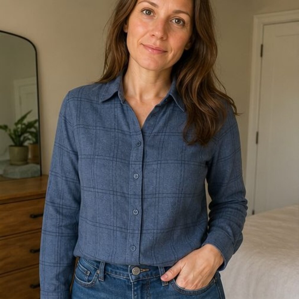 Blue Cami Blouse - Picture 2 of 6